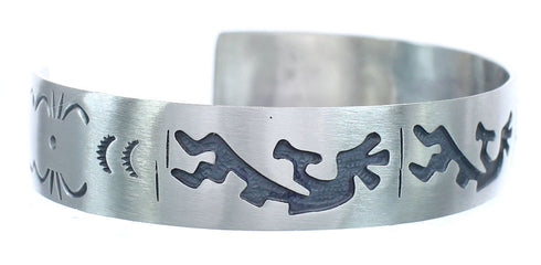 Sterling Silver Navajo Kokopelli Cuff Bracelet AX121761