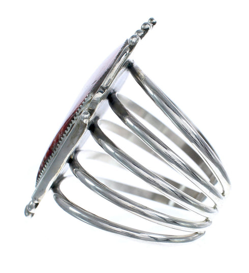 Sterling Silver And Oyster Shell Navajo Cuff Bracelet AX121716