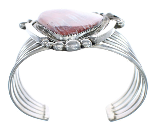 Sterling Silver And Oyster Shell Navajo Cuff Bracelet AX121716