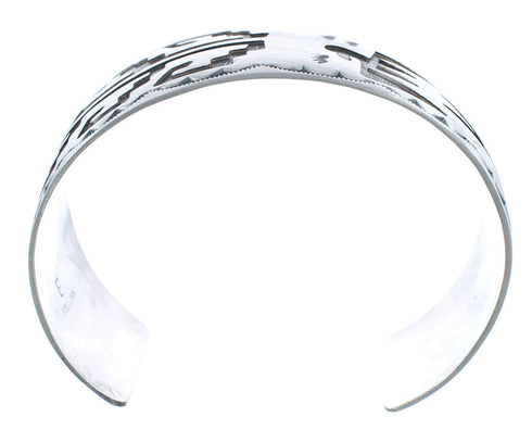 Genuine Sterling Silver Navajo Cuff Bracelet AX121718