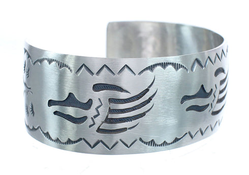Genuine Sterling Silver Navajo Cuff Bracelet AX121723