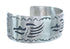Genuine Sterling Silver Navajo Cuff Bracelet AX121723