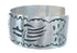 Genuine Sterling Silver Navajo Cuff Bracelet AX121723