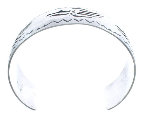Genuine Sterling Silver Navajo Cuff Bracelet AX121723