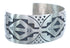 Genuine Sterling Silver Navajo Cuff Bracelet AX121729