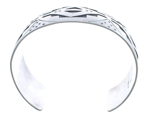 Genuine Sterling Silver Navajo Cuff Bracelet AX121729