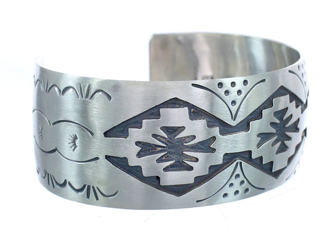 Genuine Sterling Silver Navajo Cuff Bracelet AX121735