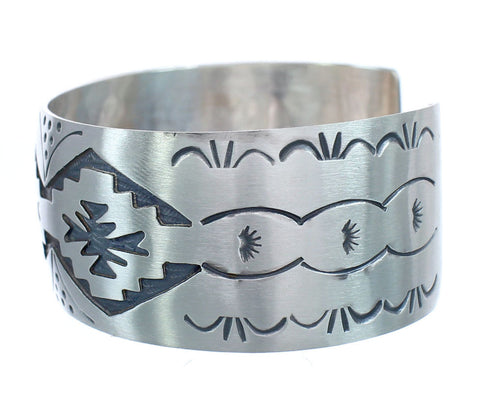 Genuine Sterling Silver Navajo Cuff Bracelet AX121735
