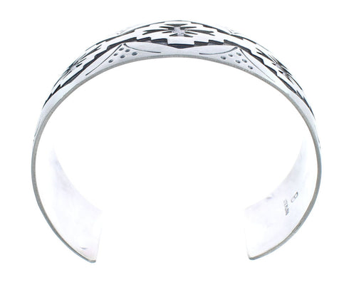 Genuine Sterling Silver Navajo Cuff Bracelet AX121735