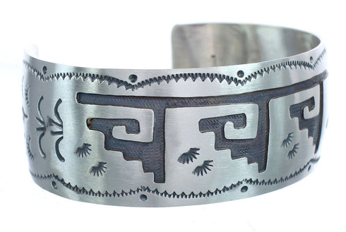 Genuine Sterling Silver Navajo Cuff Bracelet AX121737