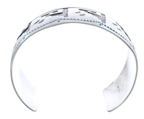 Genuine Sterling Silver Navajo Cuff Bracelet AX121737