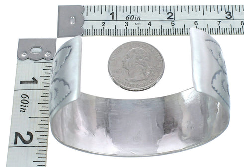 Genuine Sterling Silver Navajo Cuff Bracelet AX121737