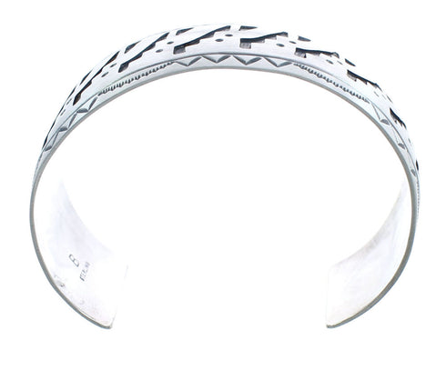 Genuine Sterling Silver Navajo Cuff Bracelet AX121738