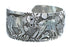 Genuine Sterling Silver Horse Navajo Cuff Bracelet JX121785