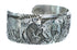 Genuine Sterling Silver Horse Navajo Cuff Bracelet JX121784