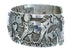 Genuine Sterling Silver Horse Navajo Cuff Bracelet JX121784