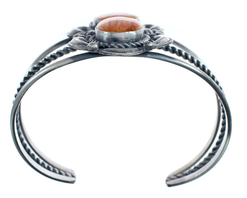 Oyster Shell Authentic Sterling Silver Navajo Cuff Bracelet AX121857