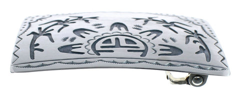 Native American Sterling Silver Sunface Corn Belt Buckle JX121899