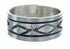 Navajo Authentic Sterling Silver Band Ring Size 9-1/2 AX121962