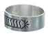 Navajo Authentic Sterling Silver Band Ring Size 12-1/4 AX121971