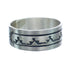 Navajo Authentic Sterling Silver Band Ring Size 12-3/4 AX121976