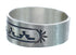 Navajo Authentic Sterling Silver Band Ring Size 12-3/4 AX121976
