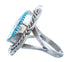 Native American Navajo Sterling Silver Turquoise Ring Size 8-1/4 JX122196