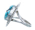 Native American Navajo Sterling Silver Turquoise Ring Size 8-1/4 JX122202