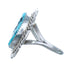Native American Navajo Sterling Silver Turquoise Ring Size 9-1/4 JX122204
