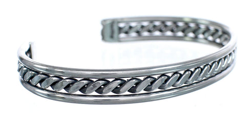 Authentic Sterling Silver Native American Cuff Bracelet AX122701