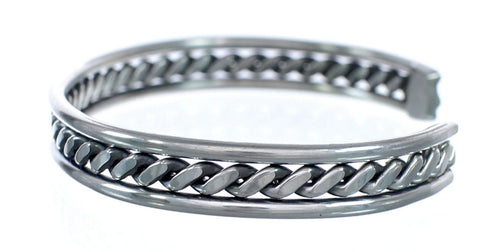 Authentic Sterling Silver Native American Cuff Bracelet AX122701