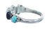 Native American Zuni Multistone Sterling Silver Ring Size 4-3/4 JX122380