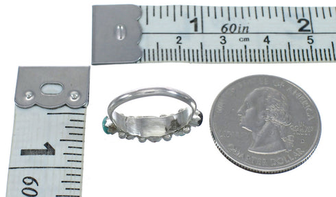 Native American Zuni Multistone Sterling Silver Ring Size 4-1/2 JX122390