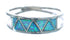 Native American Zuni Sterling Silver Blue Opal Inlay Ring Size 13 JX122425