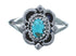 Navajo Genuine Sterling Silver Turquoise Ring Size 5-3/4 JX122344