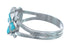 Native American Zuni Turquoise Sterling Silver Ring Size 7-1/2 JX122571
