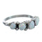 Native American Zuni Opal Genuine Sterling Silver Ring Size 5-1/4 JX122606