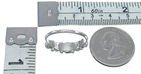 Native American Zuni Opal Genuine Sterling Silver Ring Size 6-1/2 JX122600