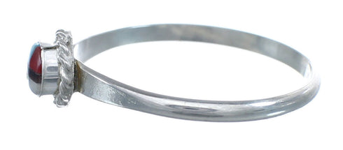Silver Zuni Multicolor Inlay Sun Ring Size 4-1/2 AX122486