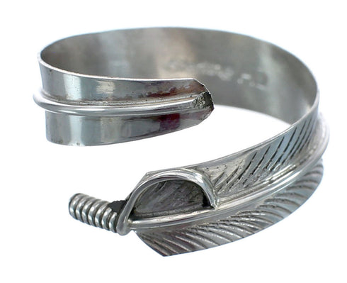 Navajo Indian Jewelry Feather Adjustable Ring Size 8 9 10 AX122385