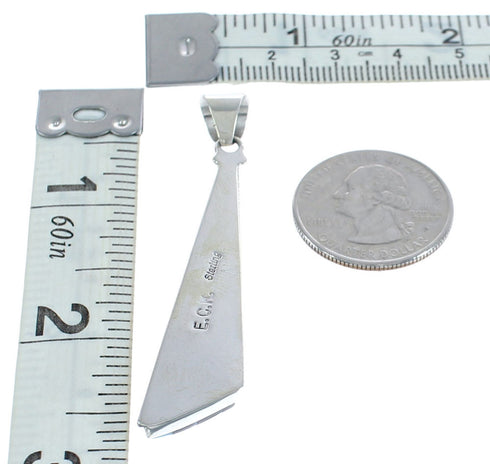 Native American Navajo Multicolor Multistone Inlay Pendant JX122791