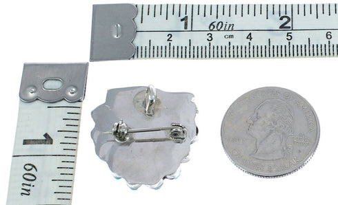 Native American Zuni Multicolor Inlay Thunderbird Pin Pendant JX122832