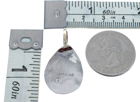 Native American Navajo Sterling Silver 12KGF Buffalo Pendant JX122730