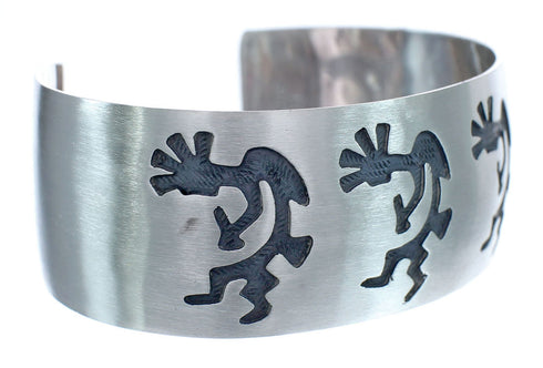 Native American Navajo Sterling Silver Kokopelli Cuff Bracelet JX123020