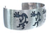 Native American Navajo Sterling Silver Kokopelli Cuff Bracelet JX123020