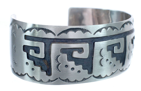 Native American Navajo Sterling Silver Cuff Bracelet JX123026