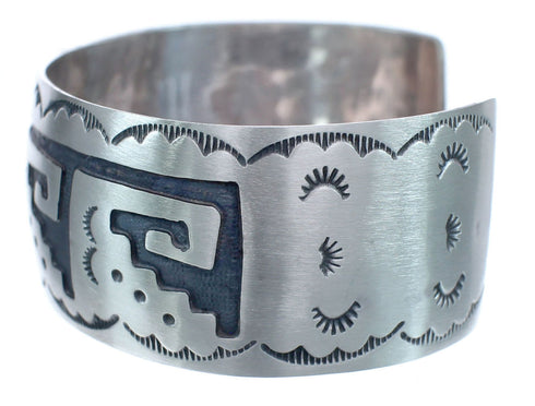 Native American Navajo Sterling Silver Cuff Bracelet JX123026