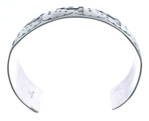 Native American Navajo Sterling Silver Cuff Bracelet JX123026