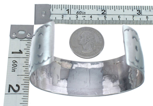 Native American Navajo Sterling Silver Cuff Bracelet JX123026
