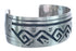 Native American Navajo Water Wave Sterling Silver Cuff Bracelet JX123027